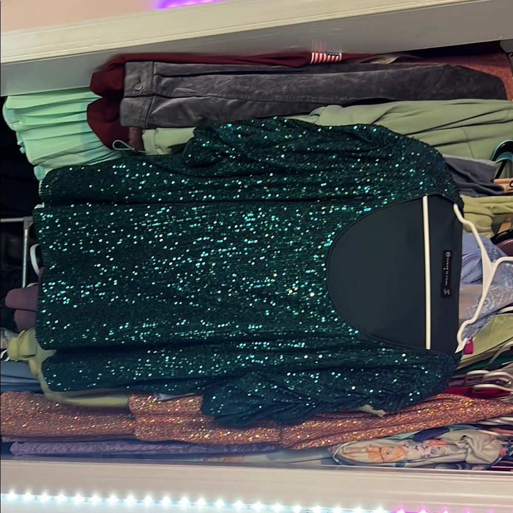 Green Sequin Dress